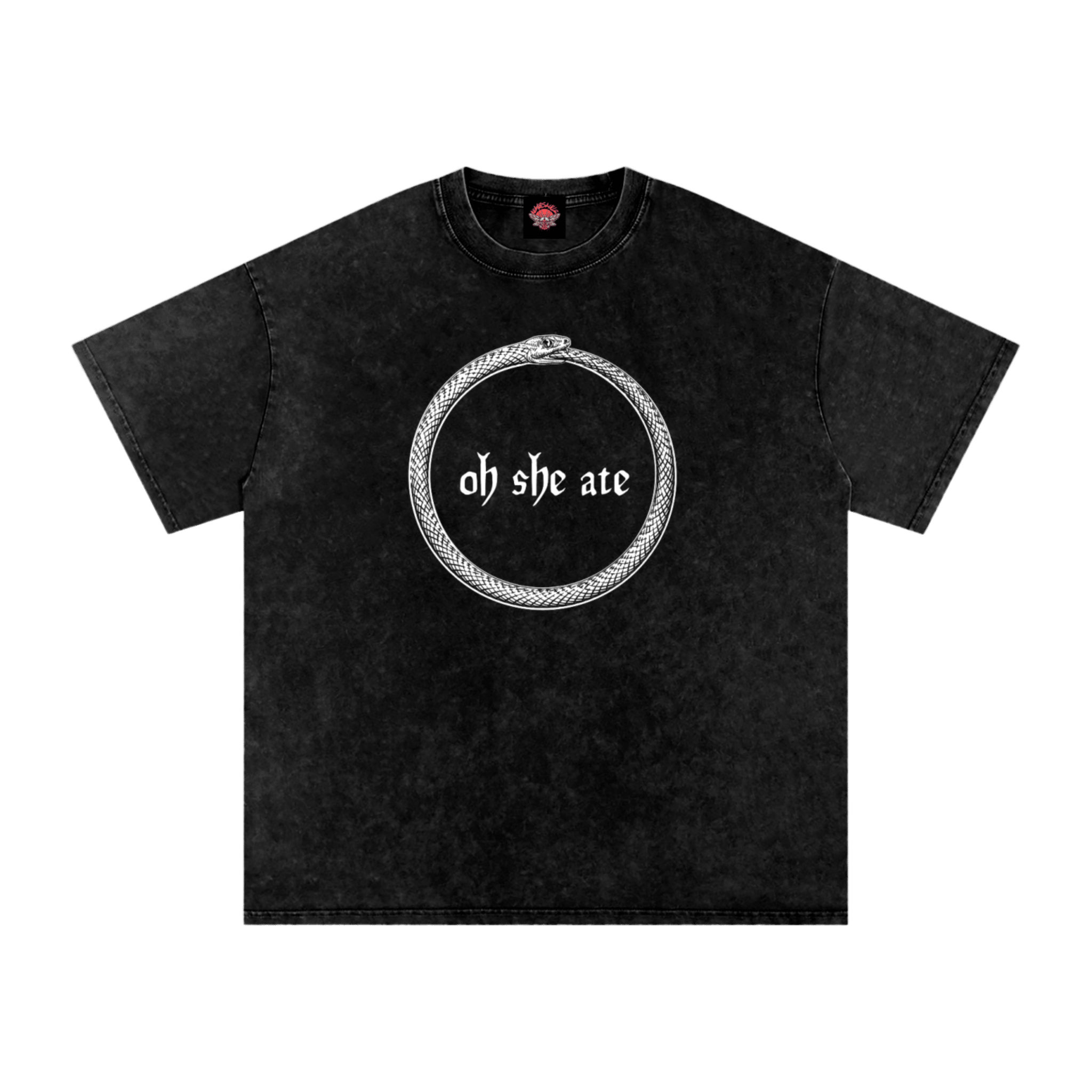 She Ate - Oversized T-Shirt - oversized T-shirts - shirt - Short Sleeve - NumbskullzKC