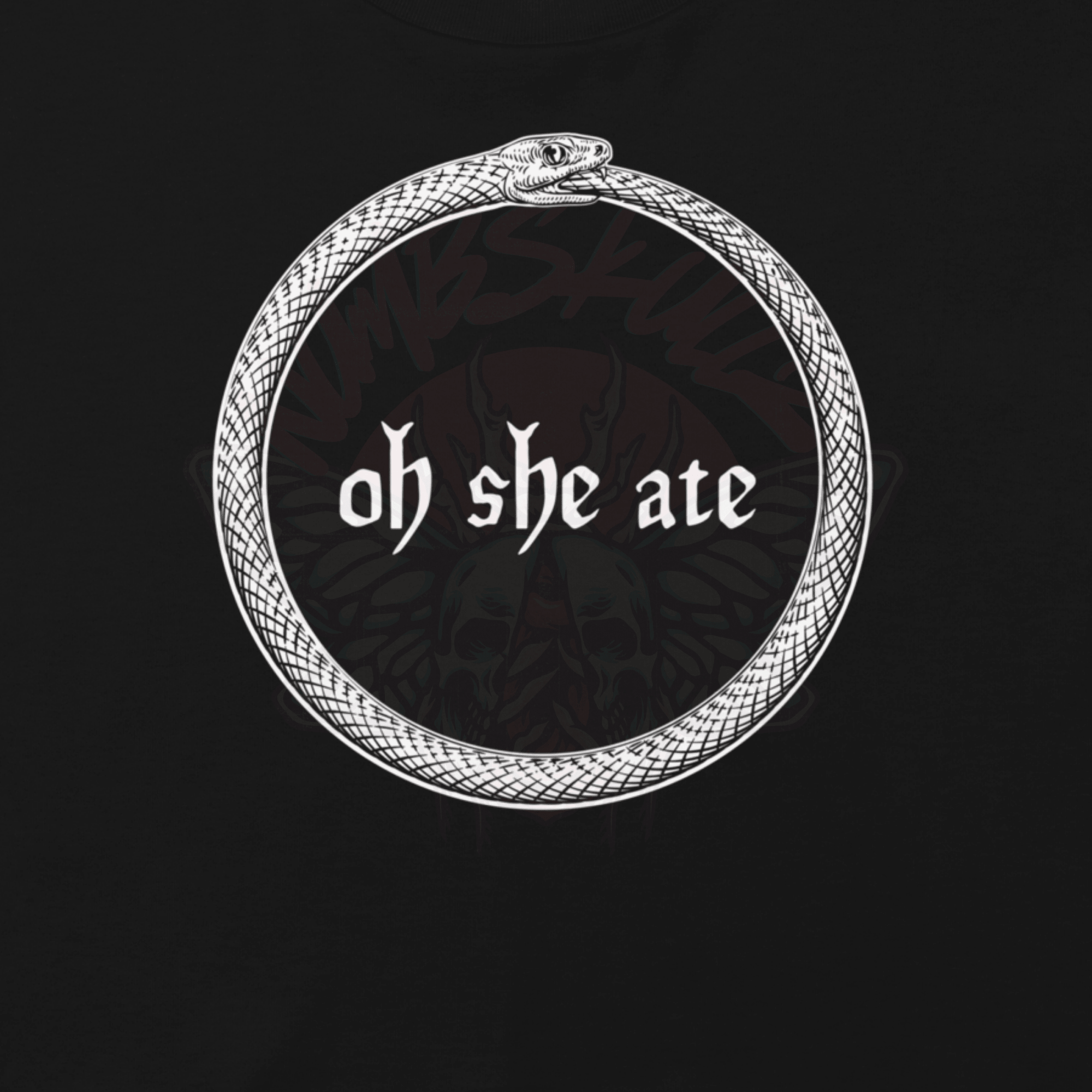 She Ate - Relaxed Crop Top-animal-cropped tee-men's shirts-NumbskullzKC