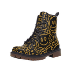 Shmappy Face - Combat Boots - boots - combat boots - fashion boots - Numbskullz