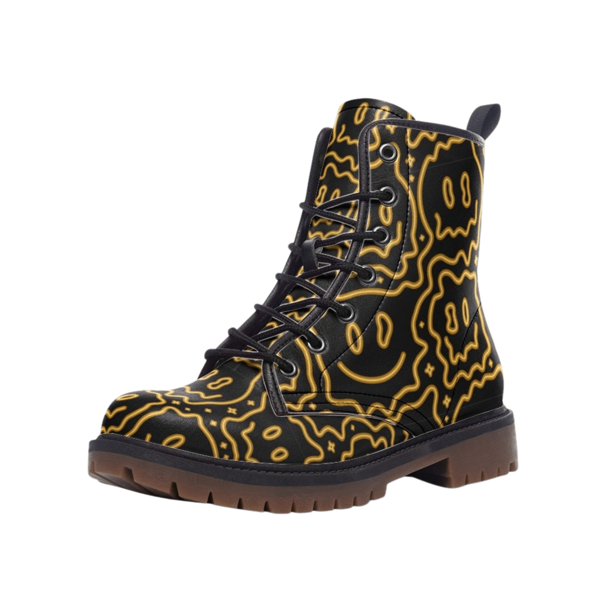 Shmappy Face - Combat Boots - boots - combat boots - fashion boots - Numbskullz