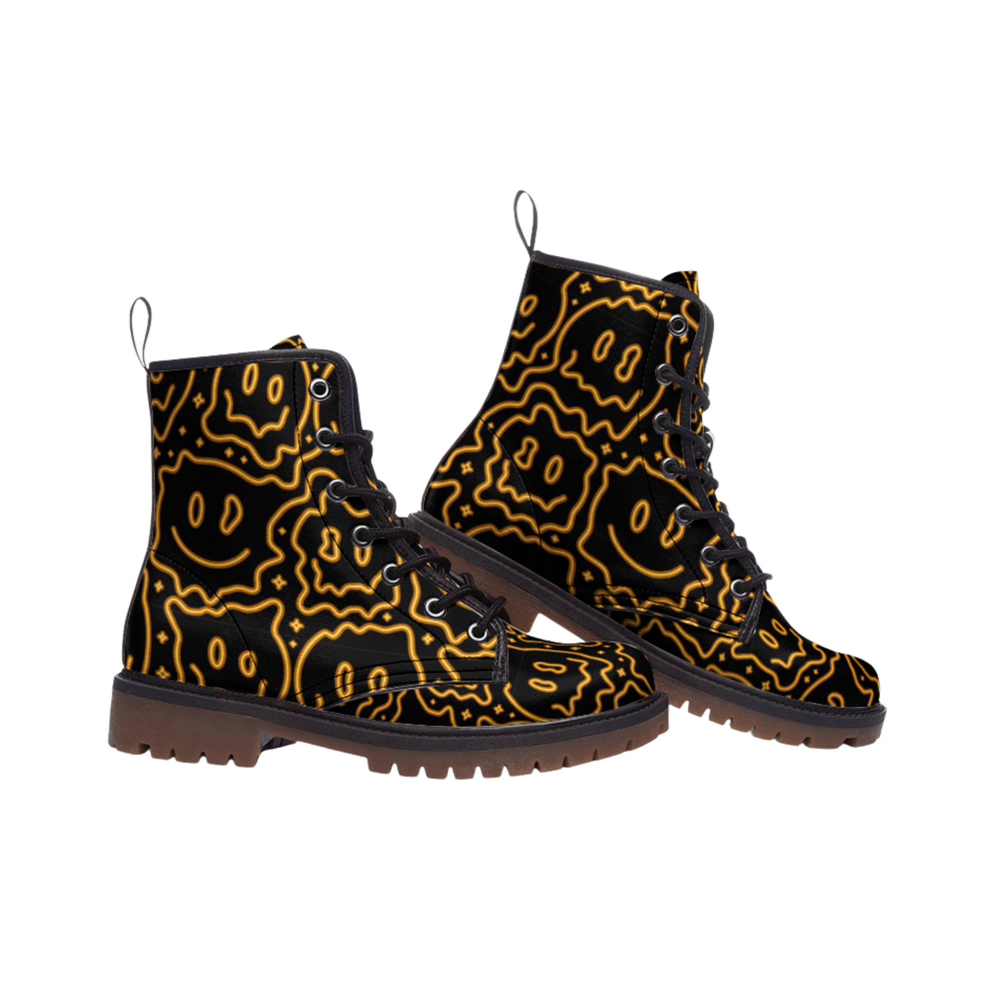 Shmappy Face - Combat Boots - boots - combat boots - fashion boots - Numbskullz