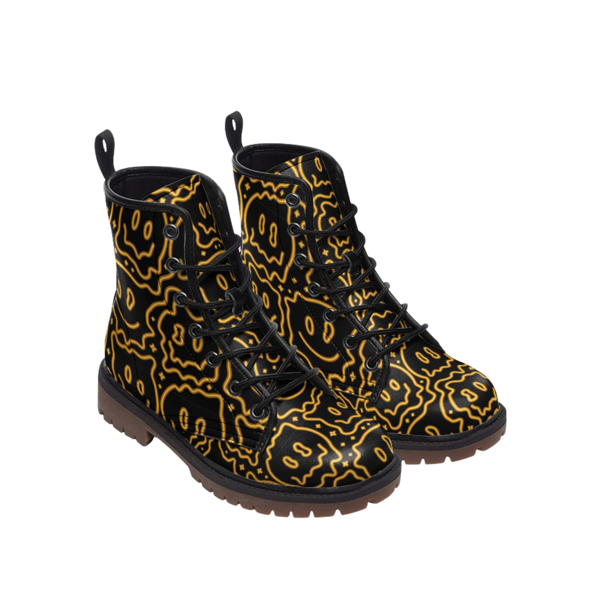 Shmappy Face - Combat Boots - boots - combat boots - fashion boots - Numbskullz