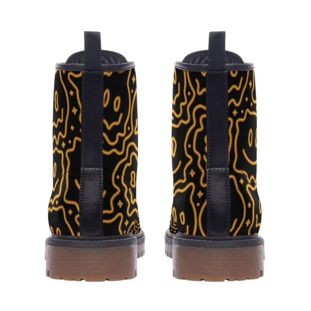 Shmappy Face - Combat Boots - boots - combat boots - fashion boots - Numbskullz