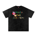 Smash the Cis - tem - Oversized T-Shirt - humor - lgbtq - men's shirts - NumbskullzKC