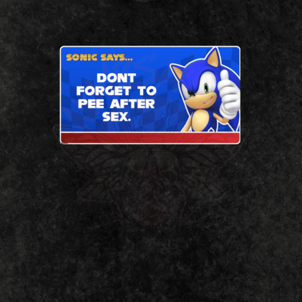 Sonic Says - Oversized T-shirt-gamer-games-men's shirts-NumbskullzKC