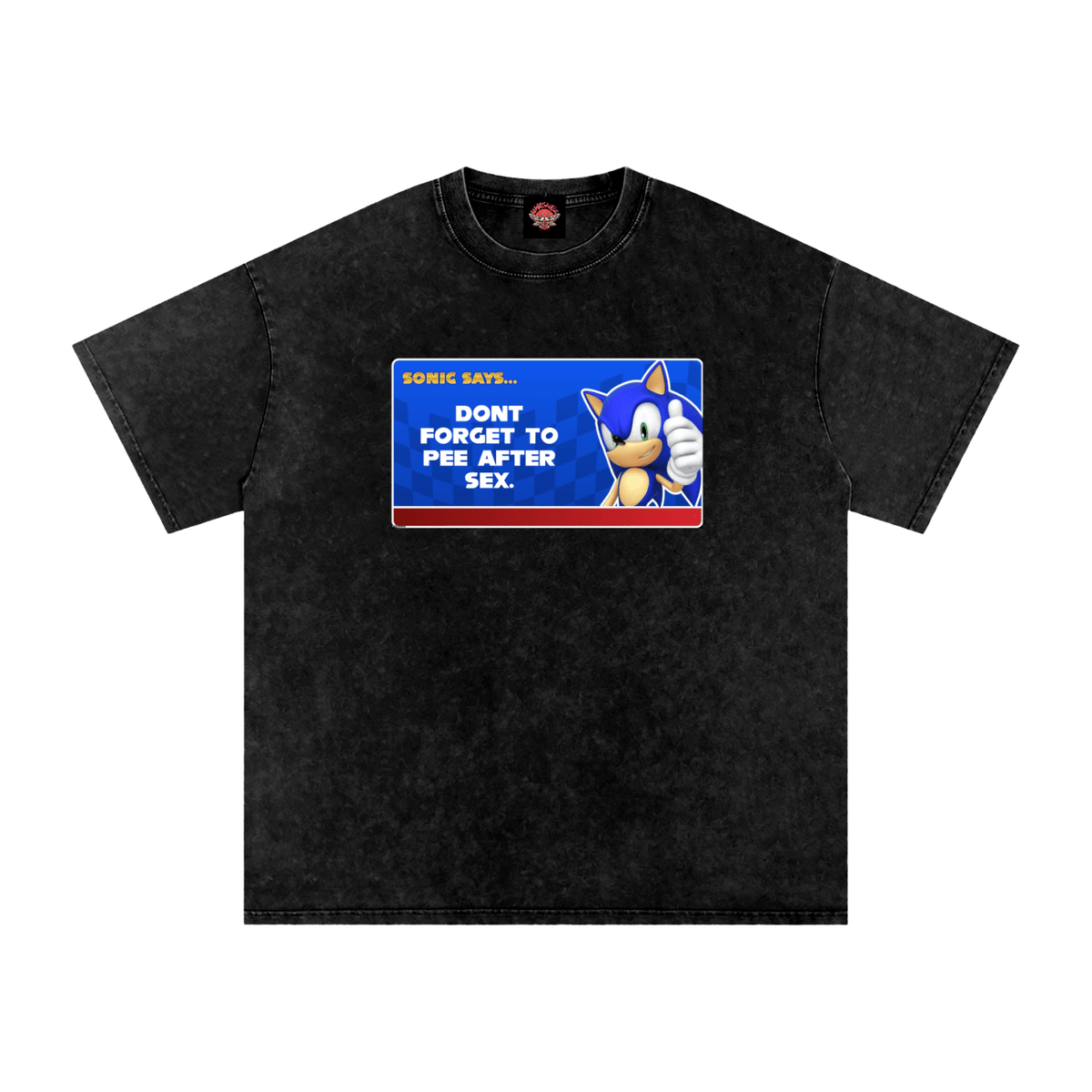 Sonic Says - Oversized T-shirt-gamer-games-men's shirts-NumbskullzKC
