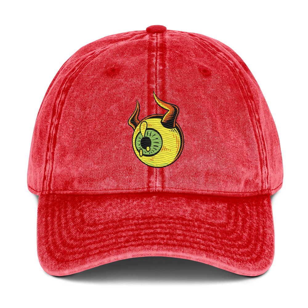 Spot the Bull - Stonewashed Cotton Twill Baseball Cap - ballcap - baseball style hats - graphic call caps - Numbskullz