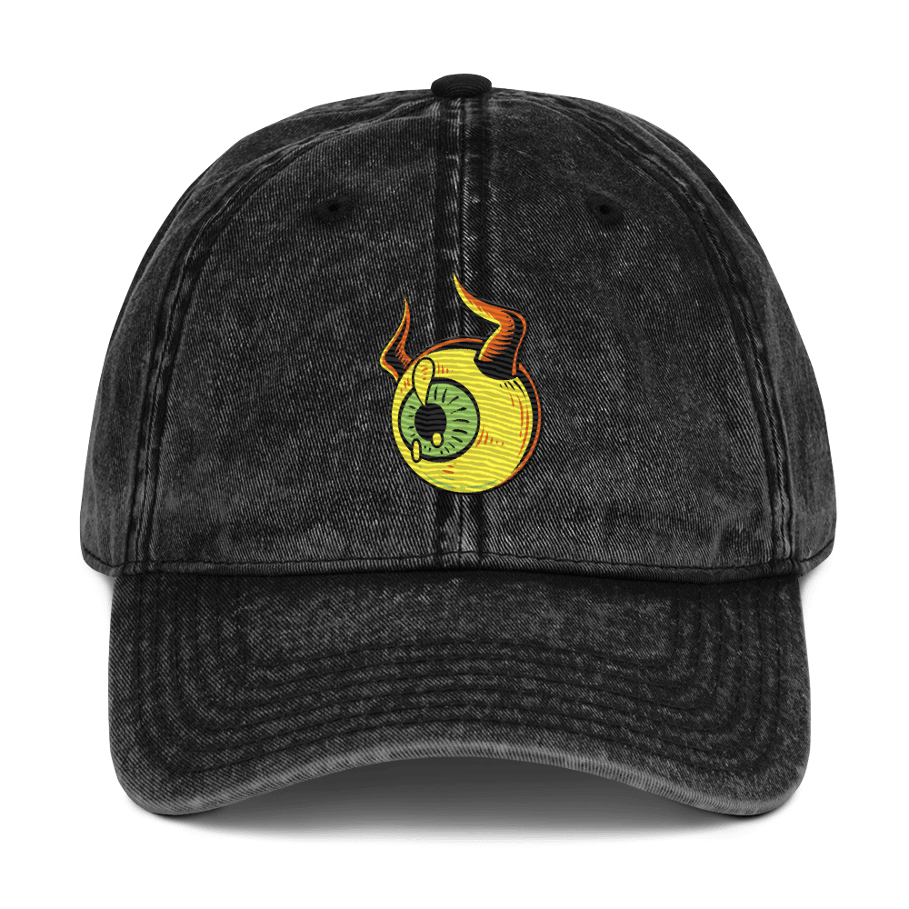 Spot the Bull - Stonewashed Cotton Twill Baseball Cap - ballcap - baseball style hats - graphic call caps - Numbskullz