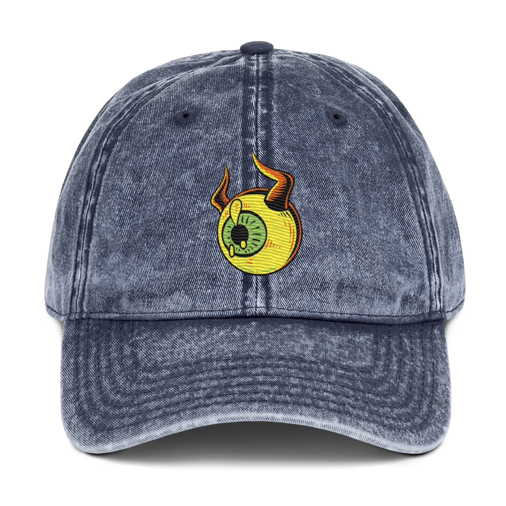 Spot the Bull - Stonewashed Cotton Twill Baseball Cap - ballcap - baseball style hats - graphic call caps - Numbskullz