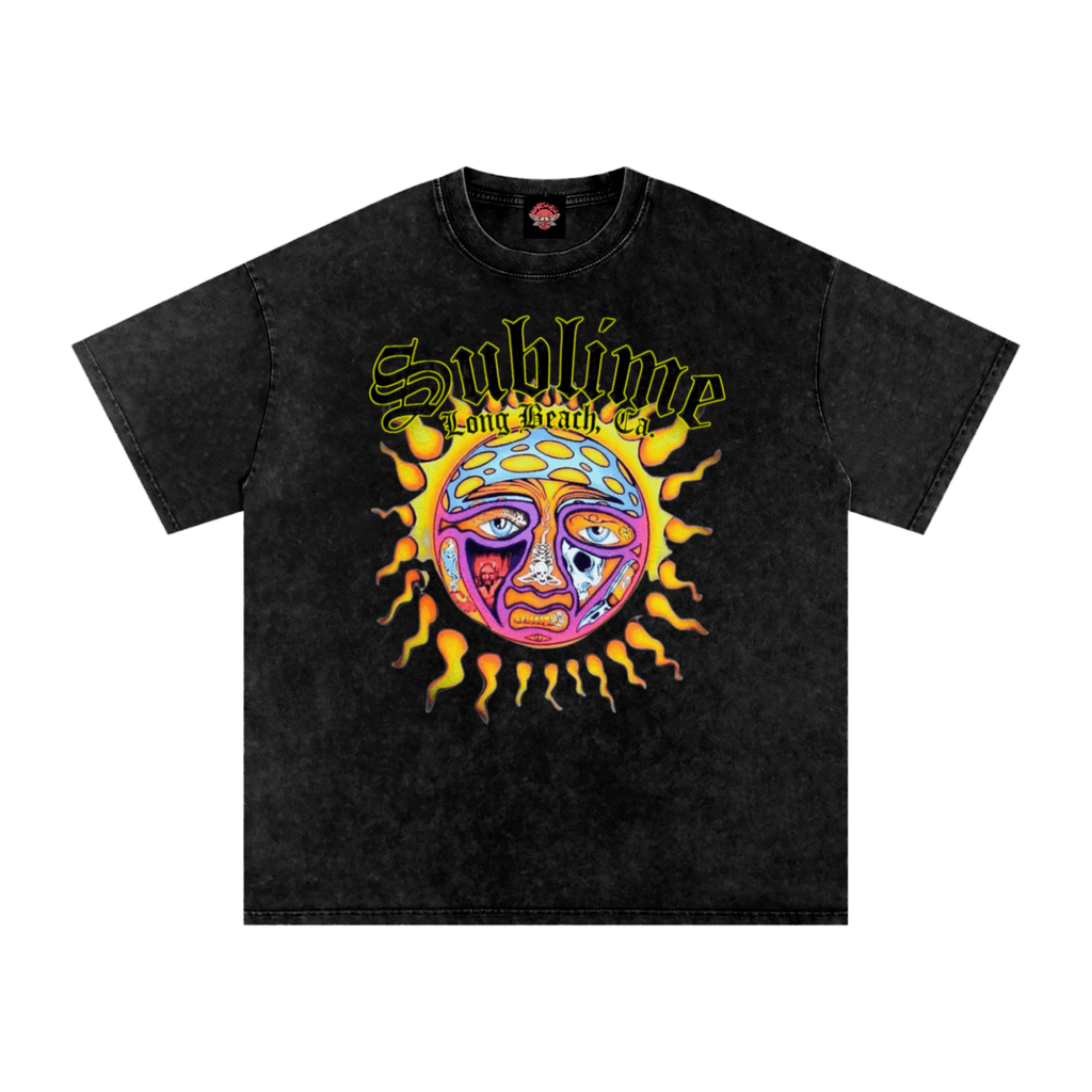 Sublime (Long Beach Ca.) - Oversized T-Shirt-90s-men's shirts-music-NumbskullzKC