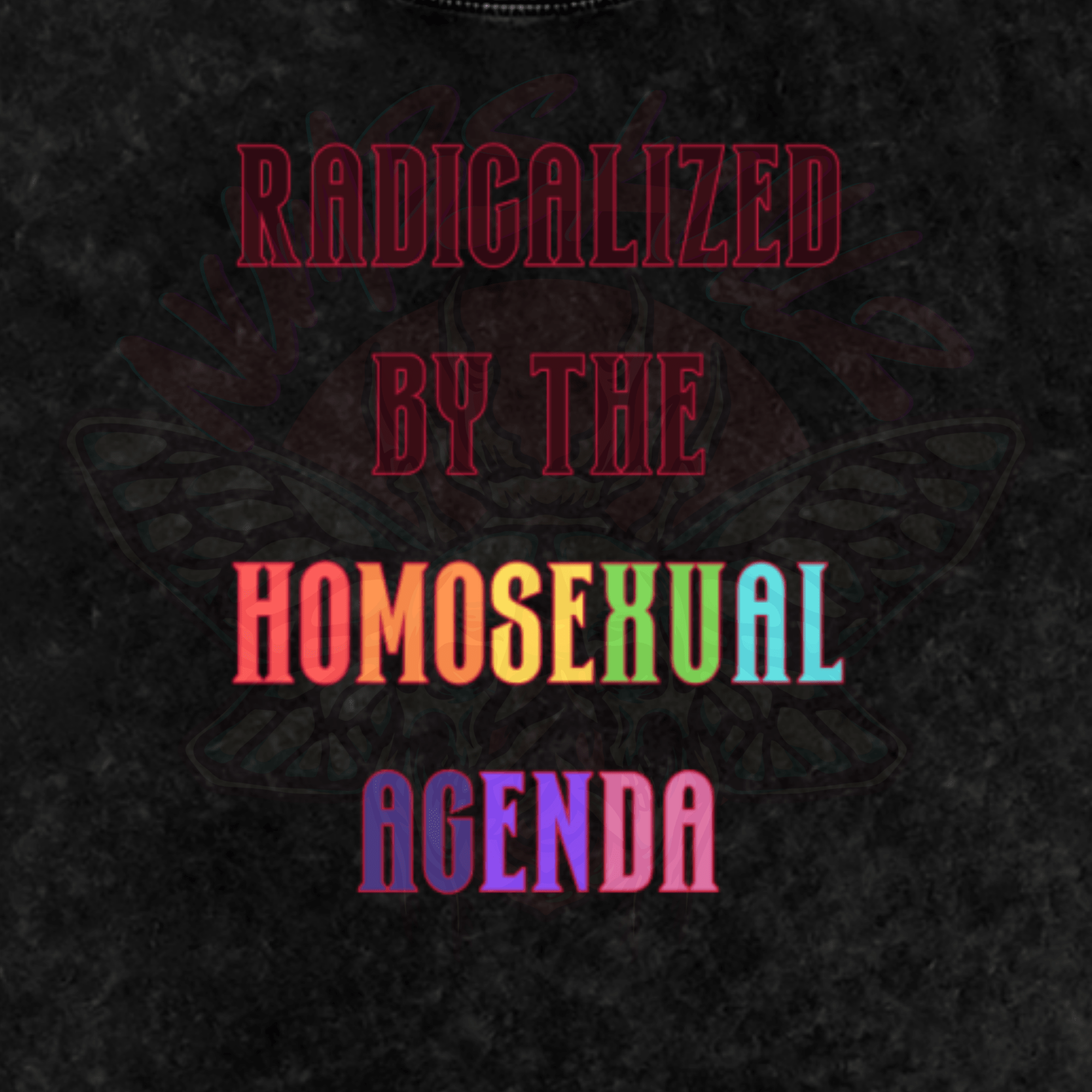 The Homosexual Agenda - Oversized T-Shirt [LIMITED] - D&D - gay - humor - Numbskullz