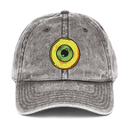 The One Eye Love - Stonewashed Cotton Twill Baseball Cap - ballcap - baseball style hats - embroidered ball caps - Numbskullz