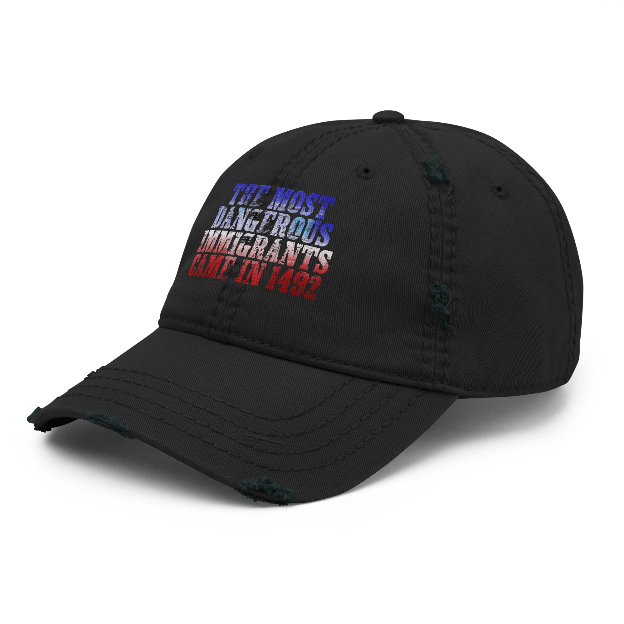 The Real Danger - Distressed Ball cap - ballcap - baseball style hats - hats - Numbskullz
