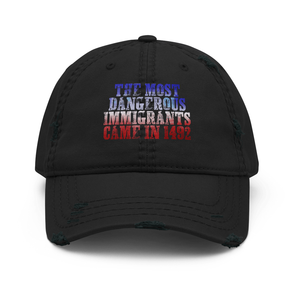 The Real Danger - Distressed Ball cap - ballcap - baseball style hats - hats - Numbskullz
