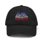 The Real Danger - Distressed Ball cap - ballcap - baseball style hats - hats - Numbskullz
