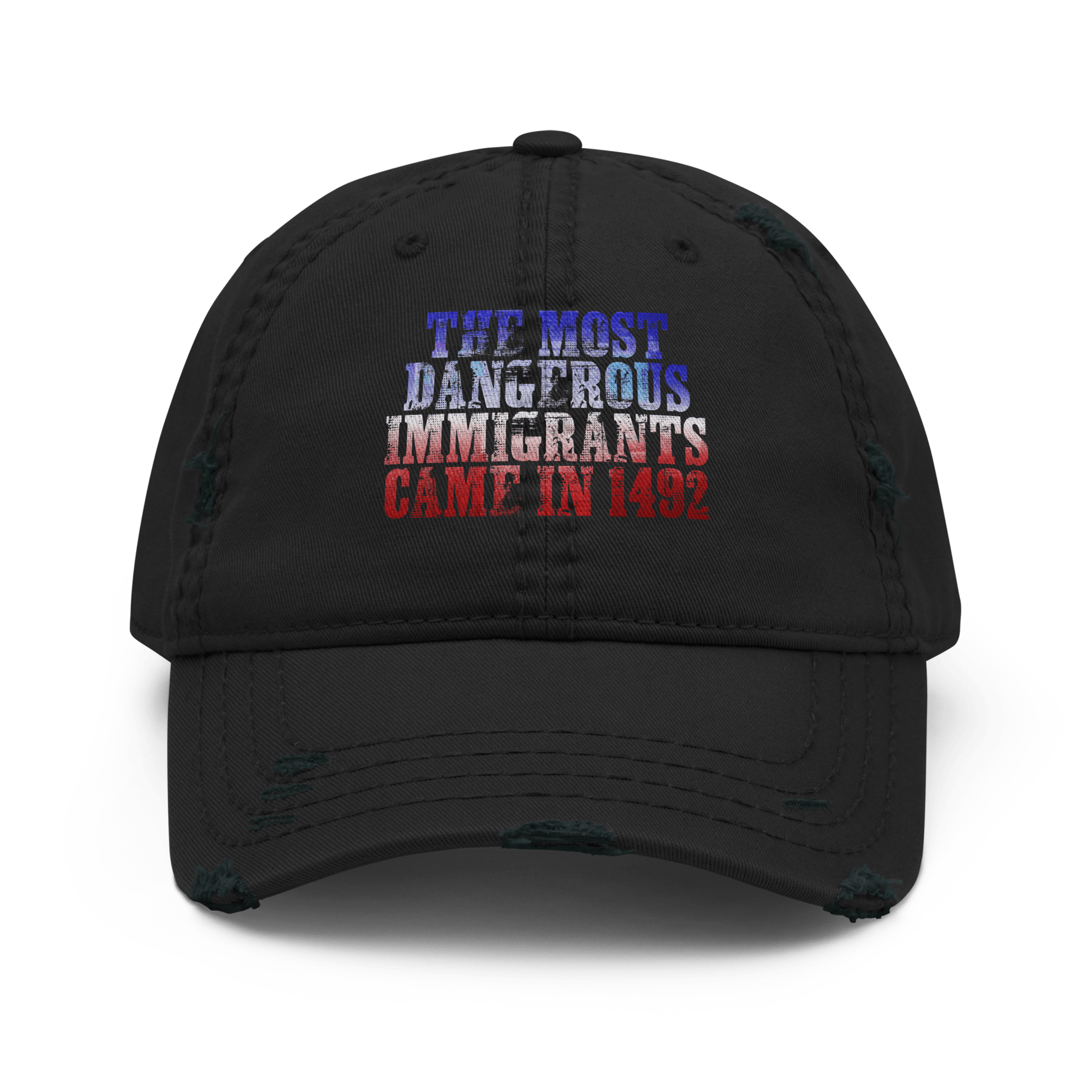 The Real Danger - Distressed Ball cap - ballcap - baseball style hats - hats - Numbskullz
