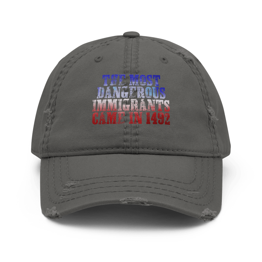 The Real Danger - Distressed Ball cap - ballcap - baseball style hats - hats - Numbskullz