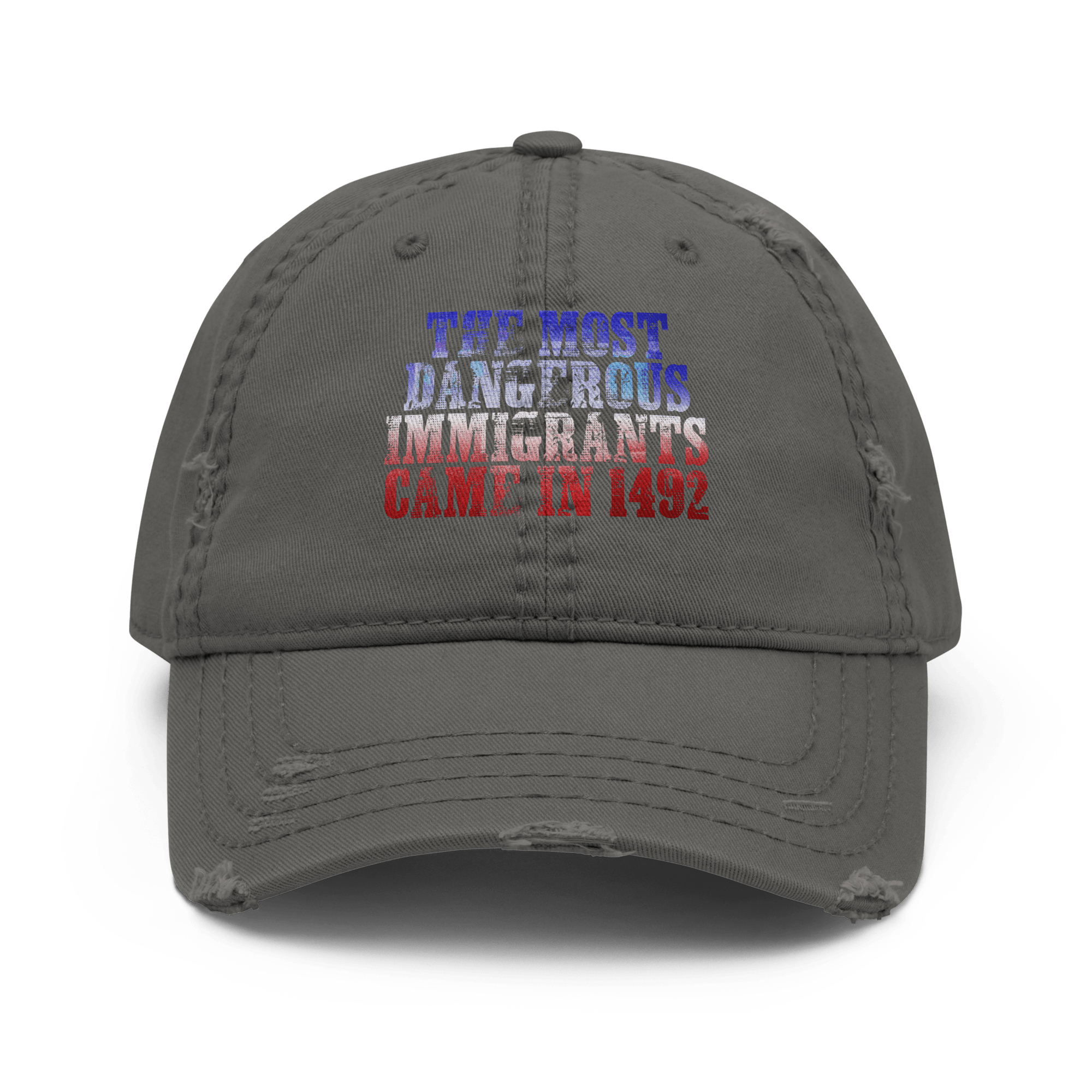 The Real Danger - Distressed Ball cap - ballcap - baseball style hats - hats - Numbskullz