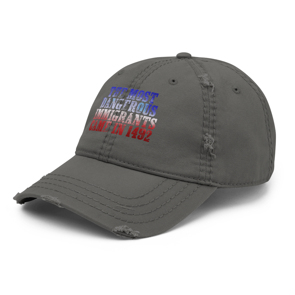 The Real Danger - Distressed Ball cap - ballcap - baseball style hats - hats - Numbskullz