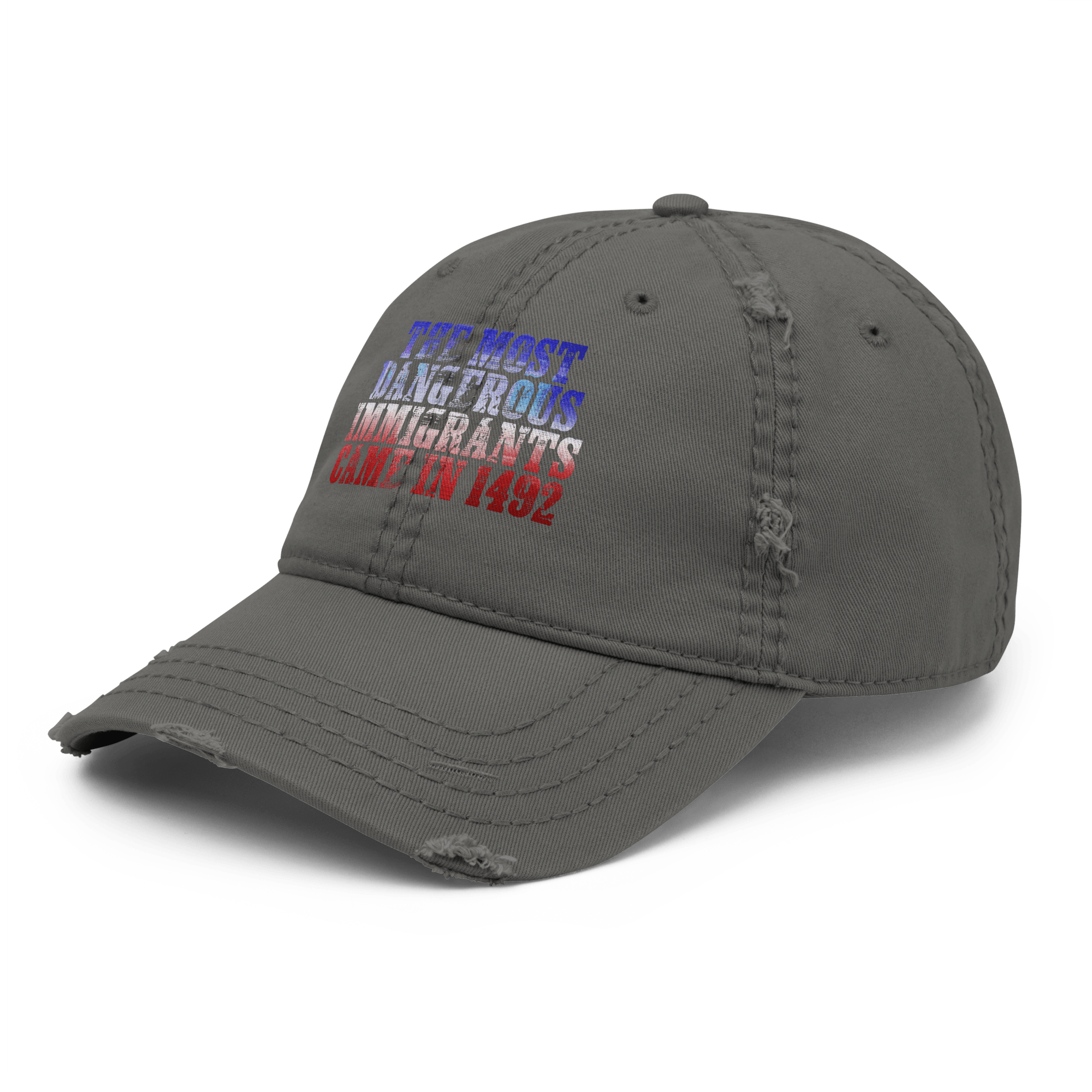 The Real Danger - Distressed Ball cap - ballcap - baseball style hats - hats - Numbskullz