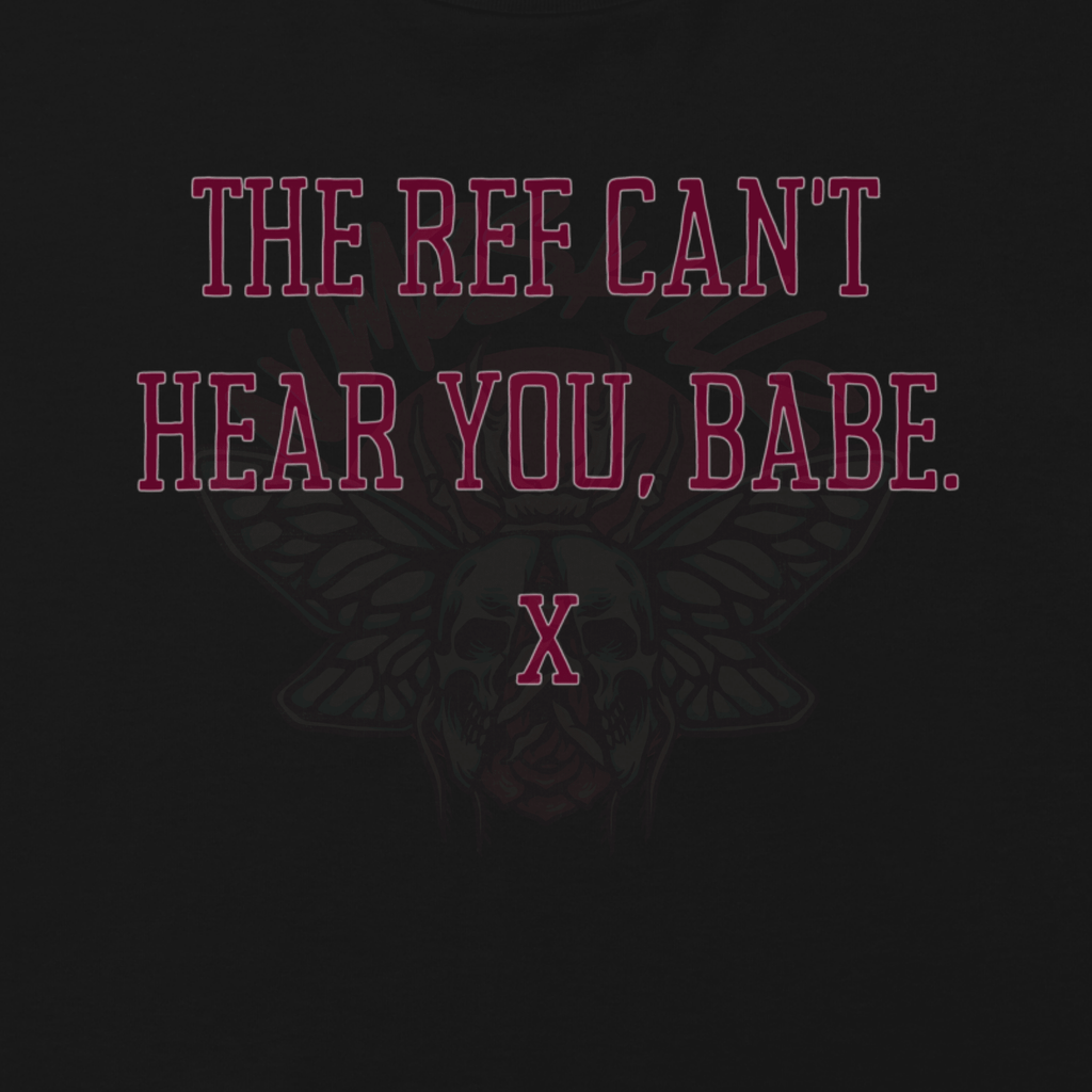 The Ref Can't Hear You - Relaxed Crop Top-cropped tee-gamer-games-NumbskullzKC