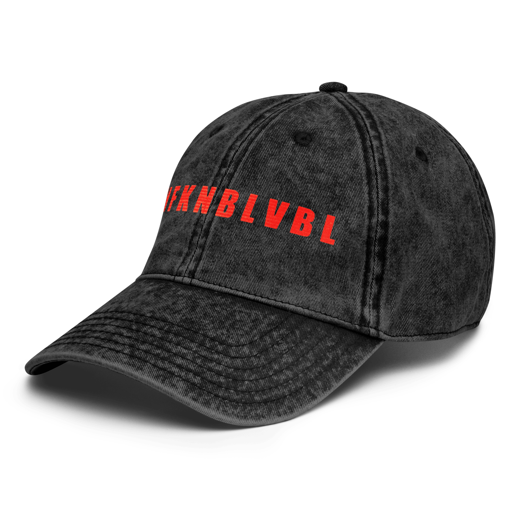 Un - fuckin - believable - Stonewashed Ball Cap - ballcap - baseball style hats - funny ballcaps - Numbskullz