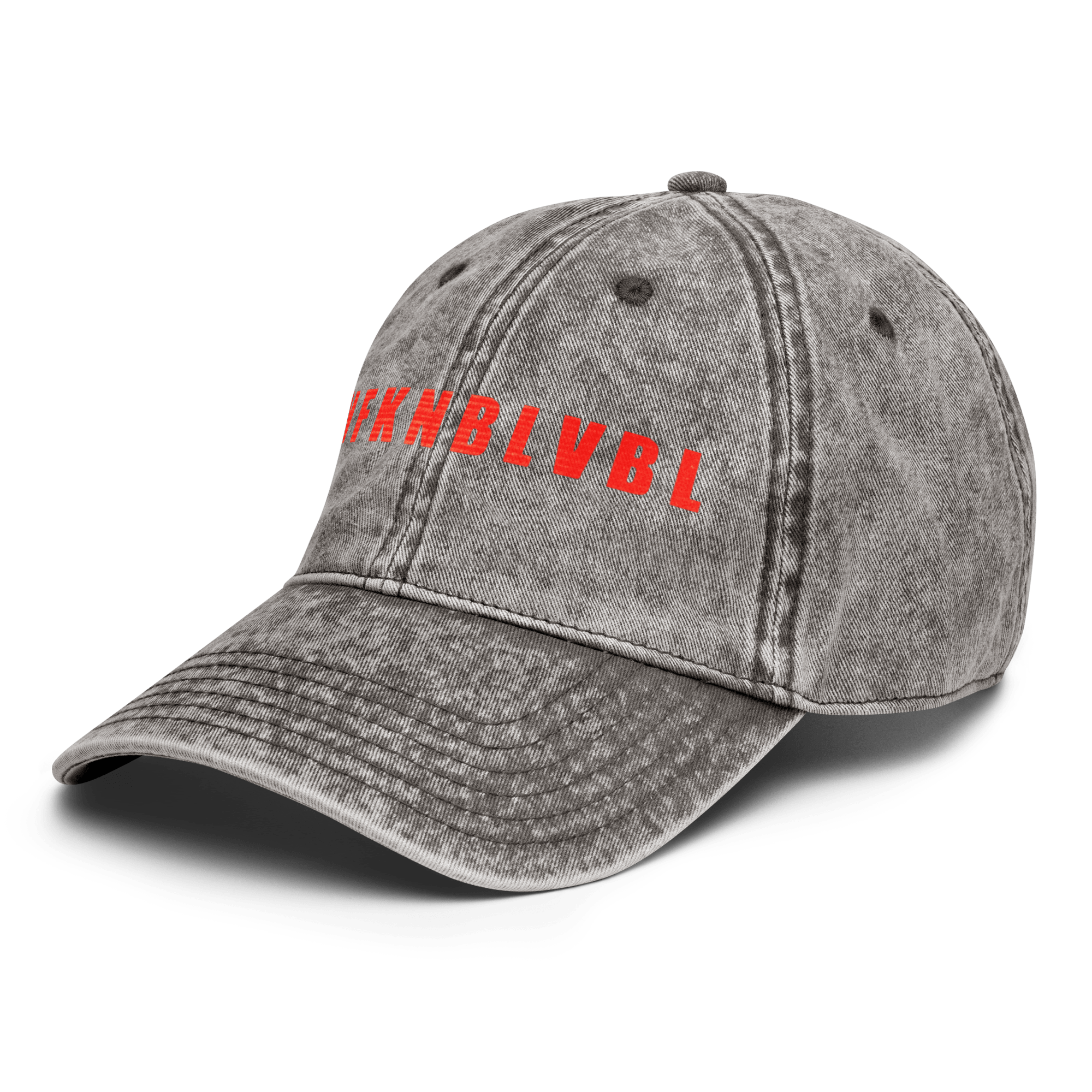 Un - fuckin - believable - Stonewashed Ball Cap - ballcap - baseball style hats - funny ballcaps - Numbskullz