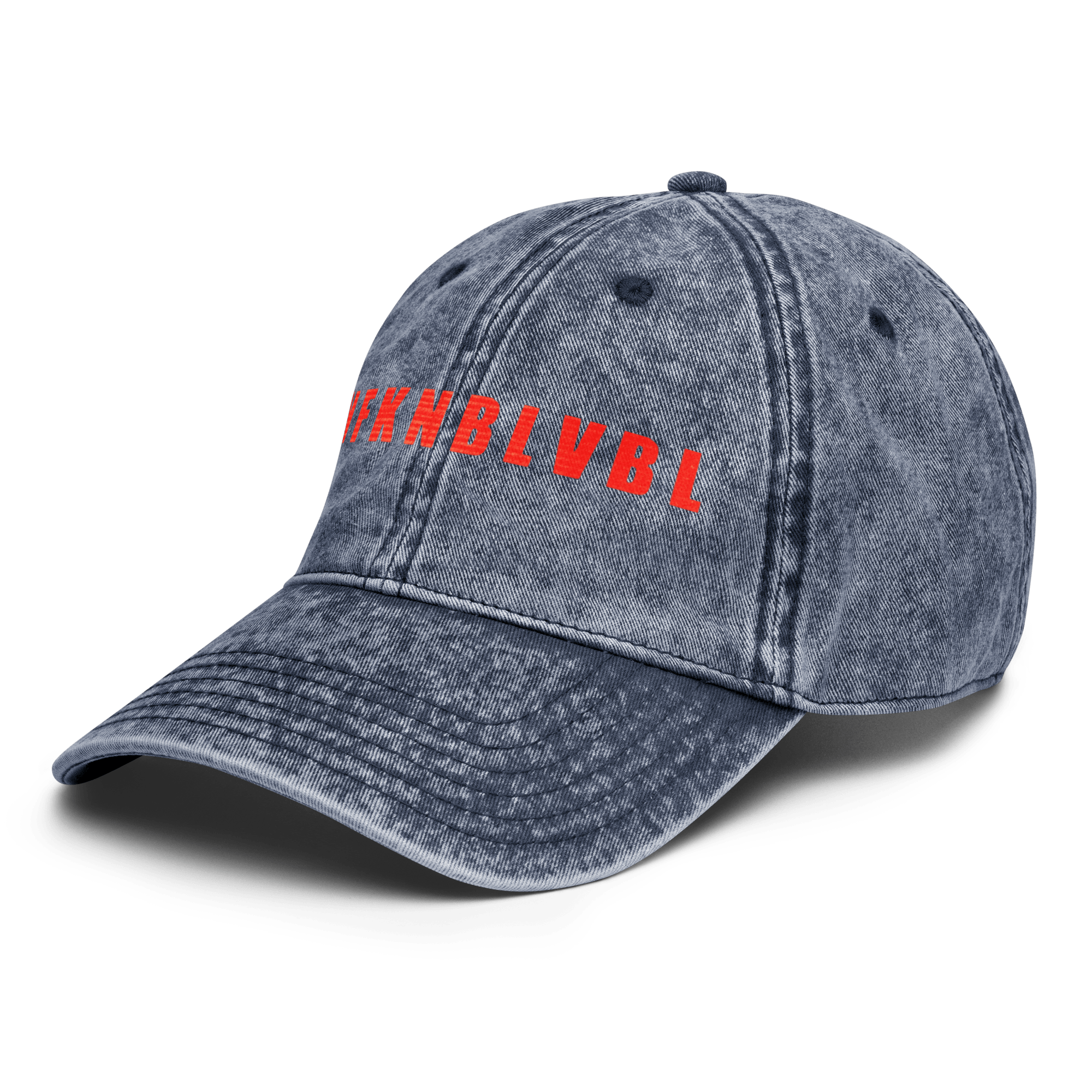 Un - fuckin - believable - Stonewashed Ball Cap - ballcap - baseball style hats - funny ballcaps - Numbskullz