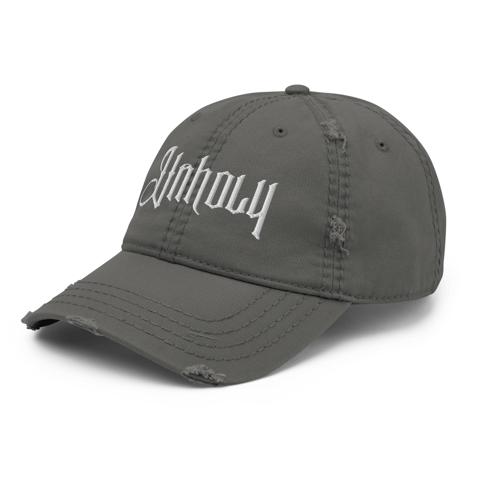 Unholy - Distressed Adjustable Ball Cap - ballcap - baseball style hats - hats - Numbskullz