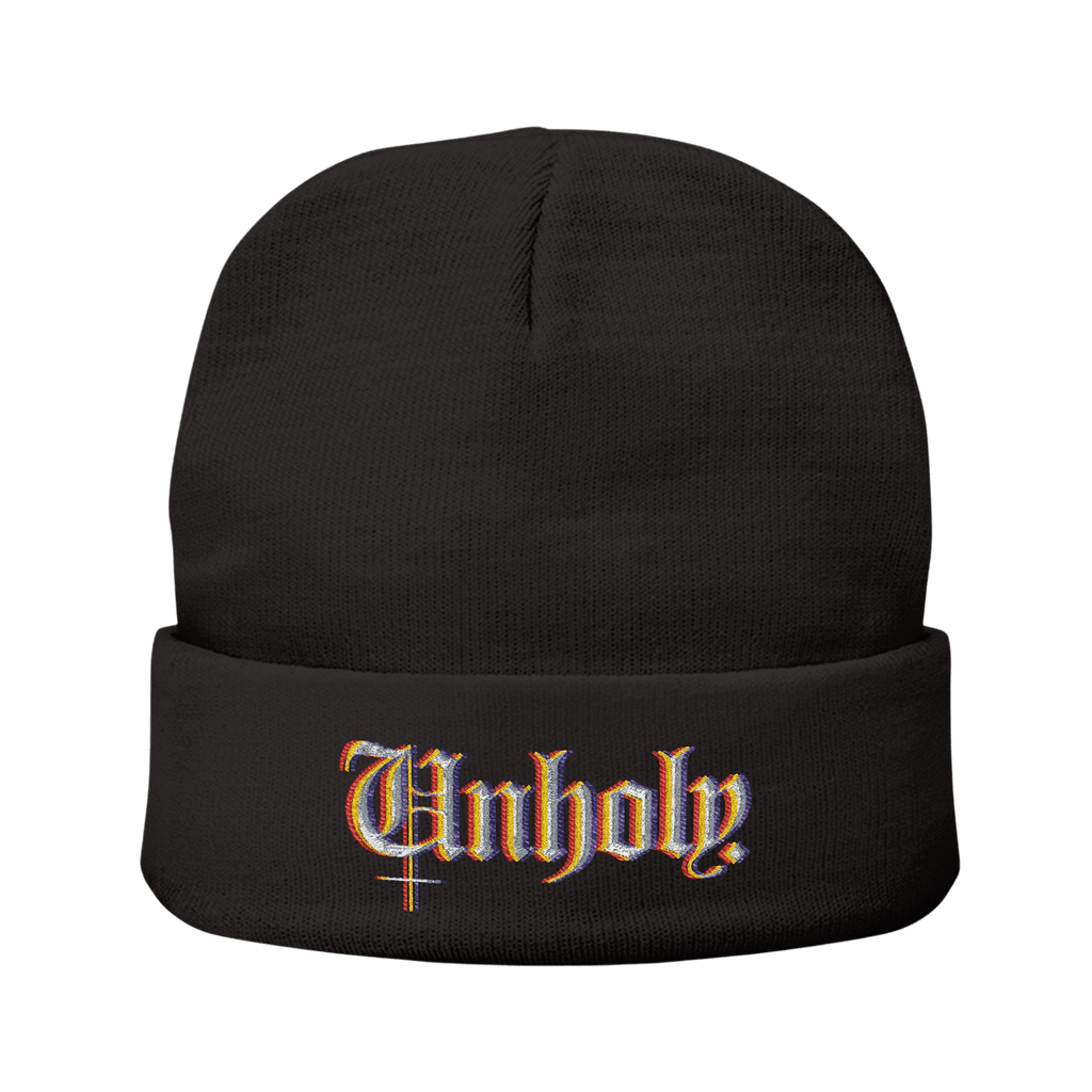 Unholy - Knit Beanie-Accessories-Beanies-Embroidery-NumbskullzKC