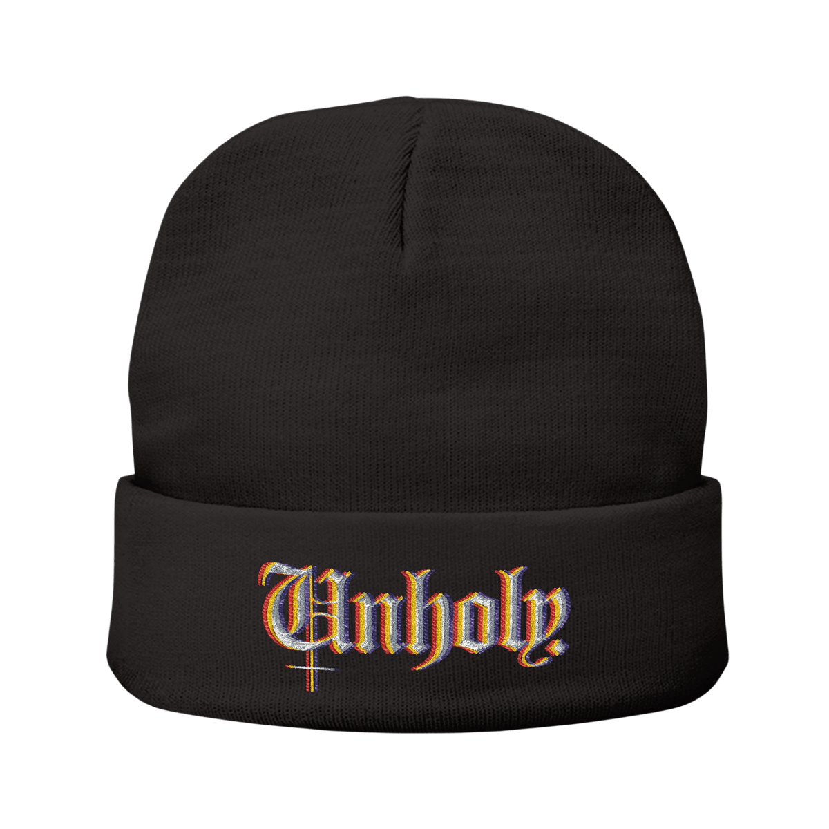 Unholy - Knit Beanie-Accessories-Beanies-Embroidery-NumbskullzKC