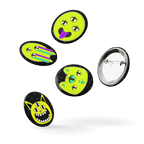 Watching You - Set of 5 Pin Buttons - accessories - buttons - decorative pins - Numbskullz