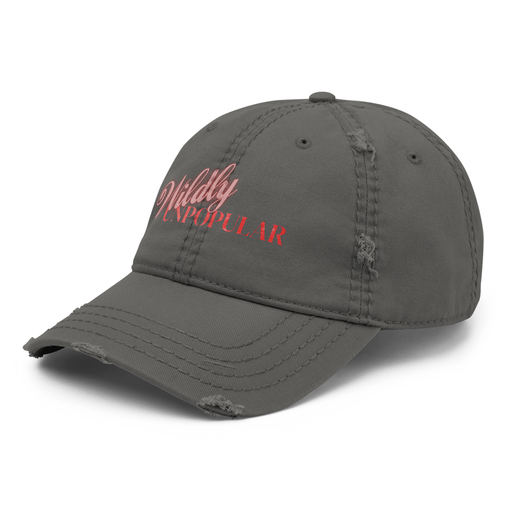 Wildly Unpopular - Distressed Ball Cap - ballcap - baseball style hats - funny ballcaps - Numbskullz