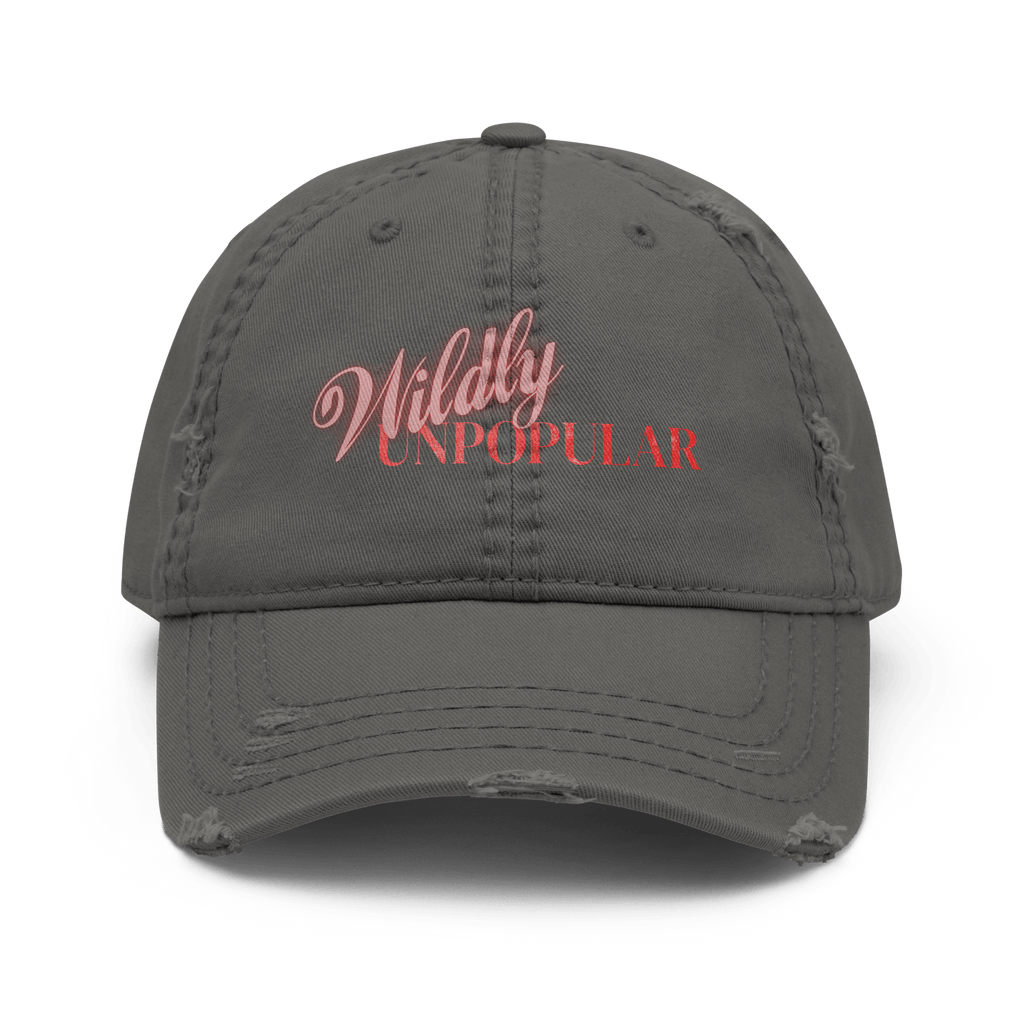 Wildly Unpopular - Distressed Ball Cap - ballcap - baseball style hats - funny ballcaps - Numbskullz