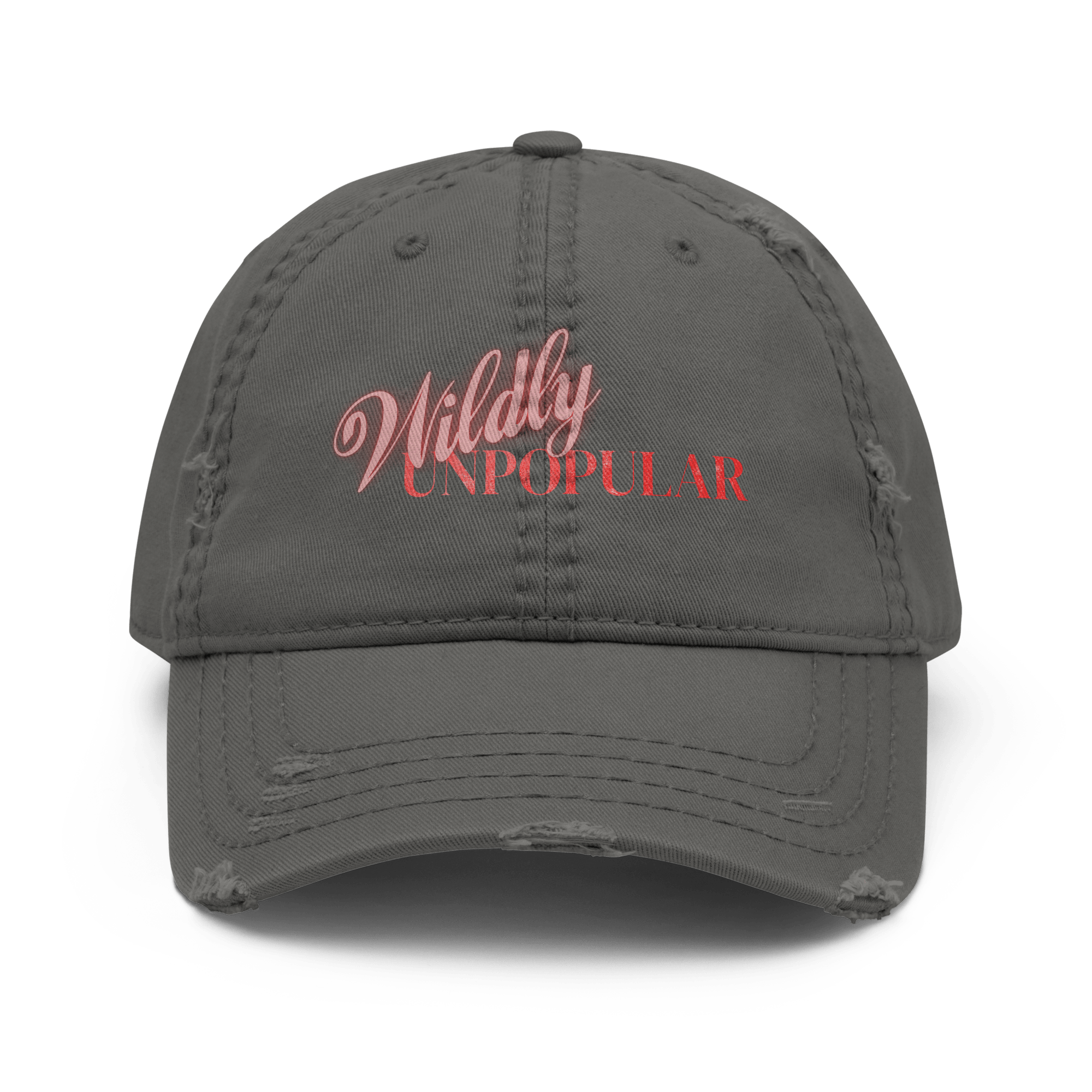 Wildly Unpopular - Distressed Ball Cap - ballcap - baseball style hats - funny ballcaps - Numbskullz