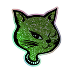 Y2K Cat - Holographic Sticker - 90s - accessories - animal - NumbskullzKC