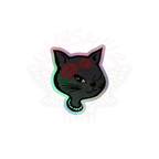 Y2K Cat - Holographic Sticker - 90s - accessories - animal - NumbskullzKC