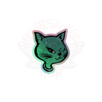 Y2K Cat - Holographic Sticker - 90s - accessories - animal - NumbskullzKC