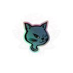 Y2K Cat - Holographic Sticker - 90s - accessories - animal - NumbskullzKC