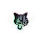 Y2K Cat - Holographic Sticker - 90s - accessories - animal - NumbskullzKC