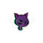 Y2K Cat - Holographic Sticker - 90s - accessories - animal - NumbskullzKC