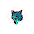 Y2K Cat - Holographic Sticker - 90s - accessories - animal - NumbskullzKC