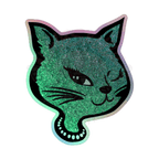 Y2K Cat - Holographic Sticker - 90s - accessories - animal - NumbskullzKC