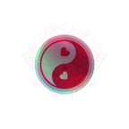 Yin Yang - Holographic Sticker - accessories - hearts - holo sticker - NumbskullzKC